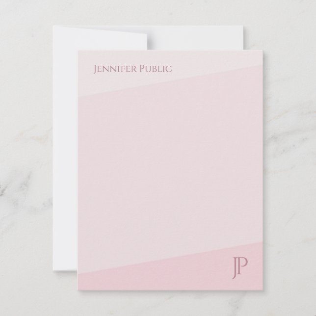 Monograma de Harmonia de Cor Modelo moderna simple (Frente)