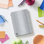 Monograma de Imagem Metálica de Cinzas de Prata<br><div class="desc">Imagem de cinza prateada de fundo de textura metálica,  aspecto de alumínio escovado com um monograma personalizado. Design simples e minimalista.</div>