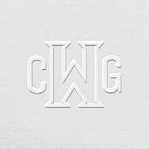 Monograma de Letra Inicial 3 Simples Elegante MF #