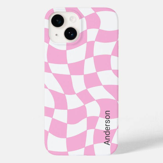 Monograma de Linha Retro Moderno Elegante (Verso)