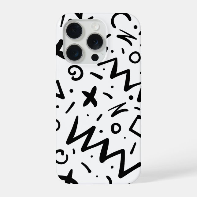 Monograma de Linha Retro Moderno Elegante (Verso)