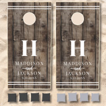 Monograma de Madeira Rústica Personalizado