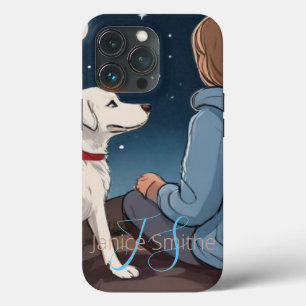 Monograma de Menina e Cachorro