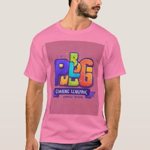 Monograma de moda do nome de etiqueta do camisetas