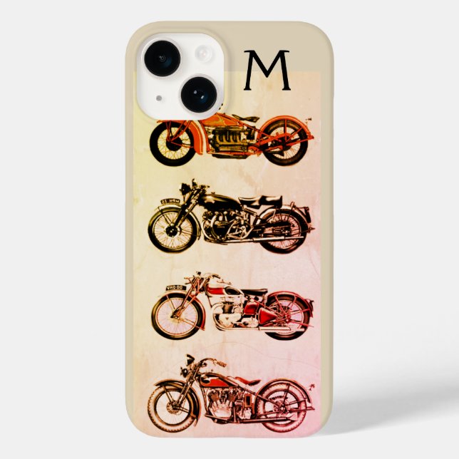 MONOGRAMA DE MOTOCICLOS DE VINTAGEM CLÁSSICA (Verso)