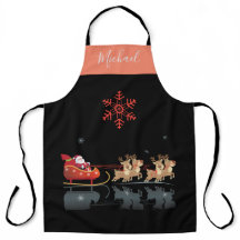 Monograma de Natal e Feliz ano novo! Papais noeis 