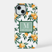 Monograma de Nome com Aquarela de Laranja e Citrin