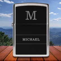 Monograma de Nome Personalizado Clássico Elegante