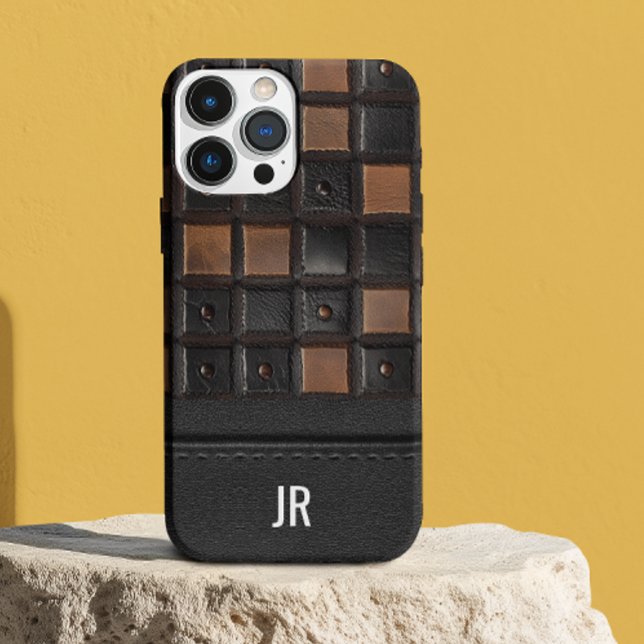 Monograma De Olhar De Couro Gravado Arrefecido (Criador carregado)