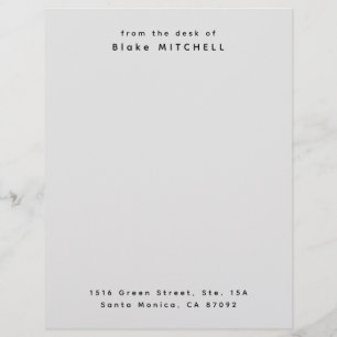 Monograma de Papel de Carta Personalizado Único