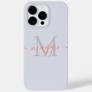 Monograma de Script Pastel Case-Mate iPhone 14 Pro