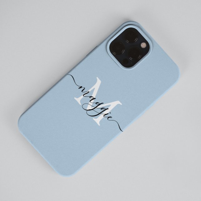 Monograma de Script Pastel Case-Mate iPhone 14 Pro (Criador carregado)