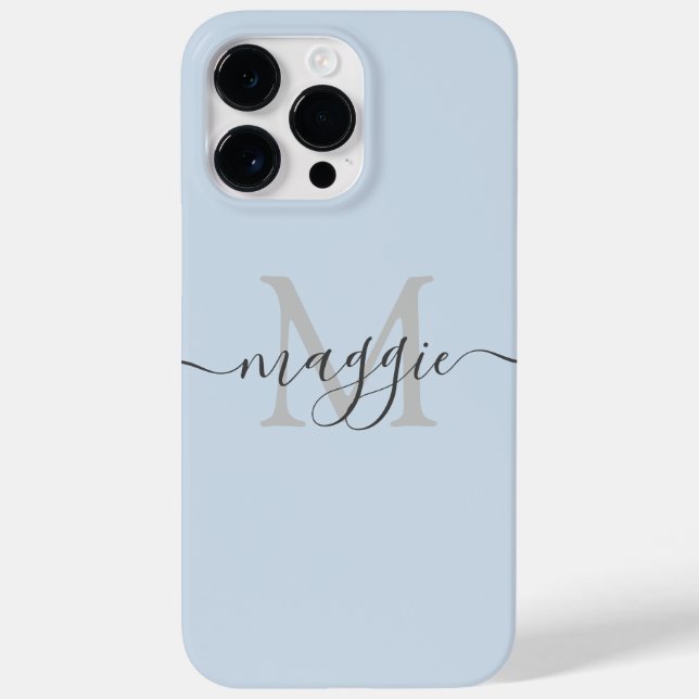 Monograma de Script Pastel Tumbler Térmico (Verso)