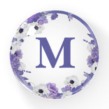 Monograma de Terra Floral Roxo/Lilás