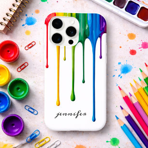 Monograma de Tinta Colorida Pingando