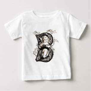 Monograma do bebê do anjo - camisa