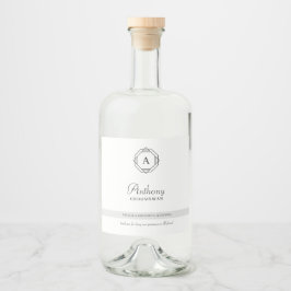 Monograma do Padrinho de casamento Elegante