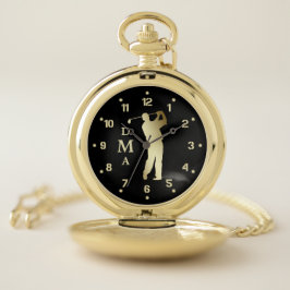 Monograma do Triplo Golfer Dourado