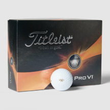 Monograma Dourado do aniversário Titleist Pro V1