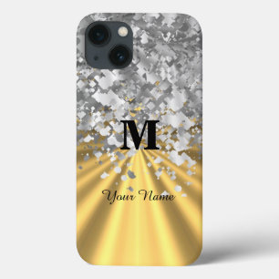 Monograma Dourado e prateado