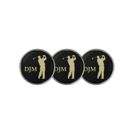 Monograma Dourado Silhouter Golfer