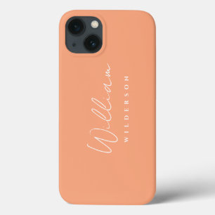 Monograma Elegante Mínimo Moderno Monograma Coral