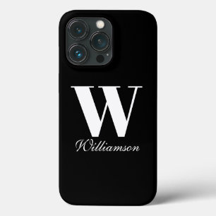 Monograma elegante personalizado nome letra cursiv