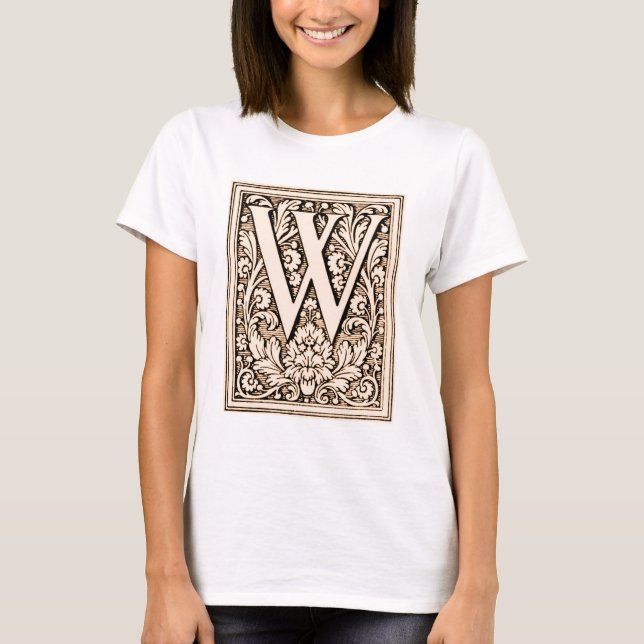 Monograma enquadrado 'W' - Camisa (Frente)