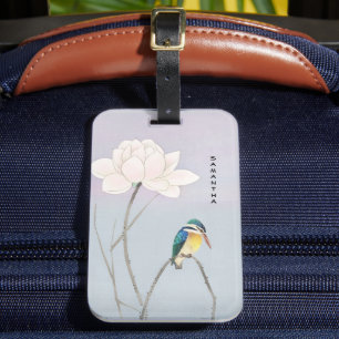 Monograma - Etiqueta de Bagagem de Kingfisher Vint