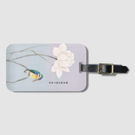 Monograma - Etiqueta de Bagagem de Kingfisher Vint