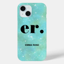 Monograma fantasia Na moda de aquarela Moderna Mín