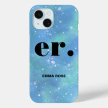 Monograma fantasia Na moda de aquarela Moderna Mín