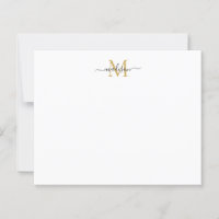 Monograma Feminino Elegante de Orçamento Dourado