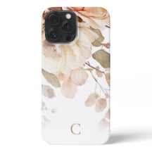 Monograma Floral de Aquarela Elegante