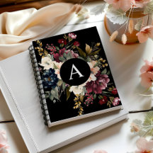 Monograma Floral Elegante Moderno Personalizado