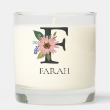 Monograma Floral Personalizável Moderno