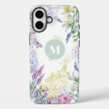 Monograma Floral Primavera Pastel