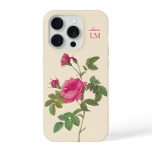 Monograma Floral Rosa Elegante