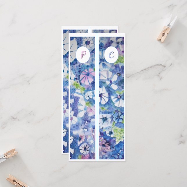 Monograma Flores Primárias Dois Marcadores (Frente/Verso In Situ)