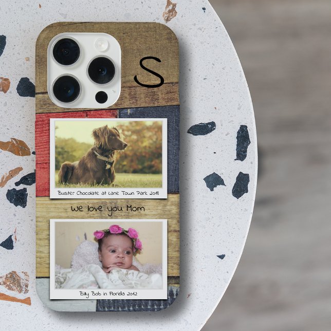 Monograma Foto de Grãos de Madeira (Criador carregado)