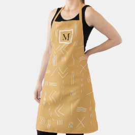 Monograma Geométrico Yellow Modern Boho