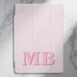 Monograma inicial cor-de-rosa moderno mínimo<br><div class="desc">Minicaso de Monograma Inicial Moderno Mínimo Cor-de-Rosa. Crie seu próprio iPad Case personalizado com o nome inicial personalizado.</div>