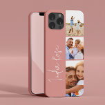 Monograma inicial cor-de-rosa rosa de colagem foto<br><div class="desc">Colagem de fotos moderna rosa cor-de-rosa,  design de monograma inicial. Um design multidesign de fotos moderno. Altere a cor para personalizar. Parte de uma coleção.</div>