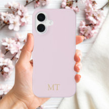 Monograma Inicial Dourado Mínimo Moderno Rosa