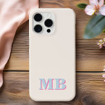 Monograma inicial moderno minimalista<br><div class="desc">Capa de telefone de Monograma Inicial Moderno Minimalista. Crie sua própria capas de iphone personalizada com o nome inicial personalizado.</div>