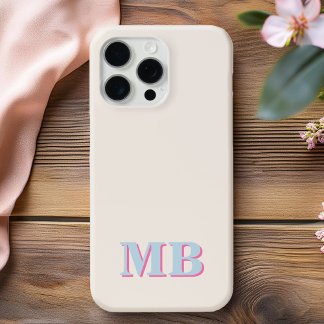 Monograma inicial moderno minimalista