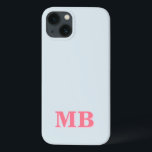 Monograma inicial moderno minimalista<br><div class="desc">Capa de telefone de Monograma Inicial Moderno Minimalista. Crie sua própria capas de iphone personalizada com o nome inicial personalizado.</div>