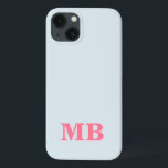 Monograma inicial moderno minimalista<br><div class="desc">Capa de telefone de Monograma Inicial Moderno Minimalista. Crie sua própria capas de iphone personalizada com o nome inicial personalizado.</div>