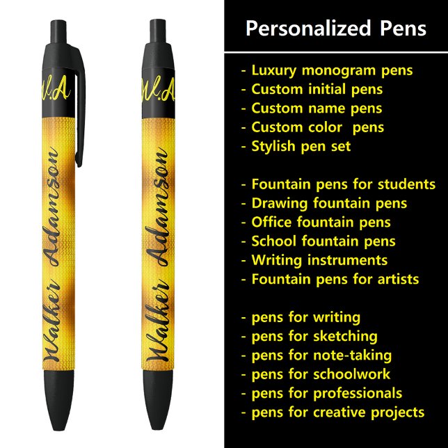 Monograma Inicial Personalizado Nome, Canetas Eleg (Fountain pens for students
Drawing fountain pens
Office supplies fountain pens
School fountain
)
