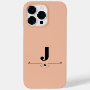 Monograma J, Flourish Preto, capas de iphone de Ca